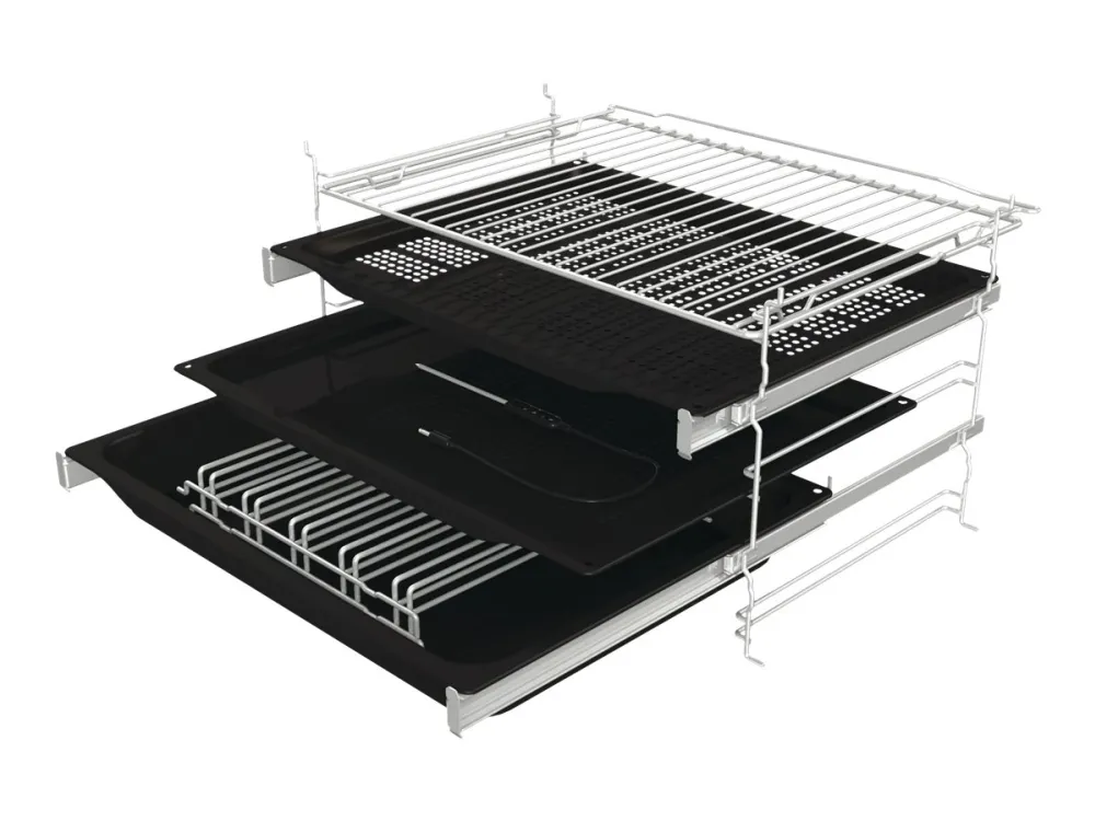 Gorenje Advanced BPSA6747A08BG - Ovn - med dampfunktion - til indbygning - niche - bredde: 56 cm - dybde: 55 cm - højde: 59 cm - med selv-rengøring - Klasse A  - sort