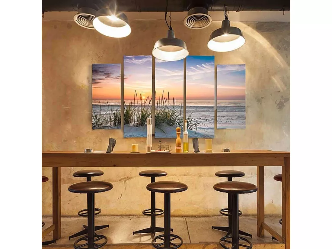 Tableau de l'herbe sur la plage - 200 x 100 cm