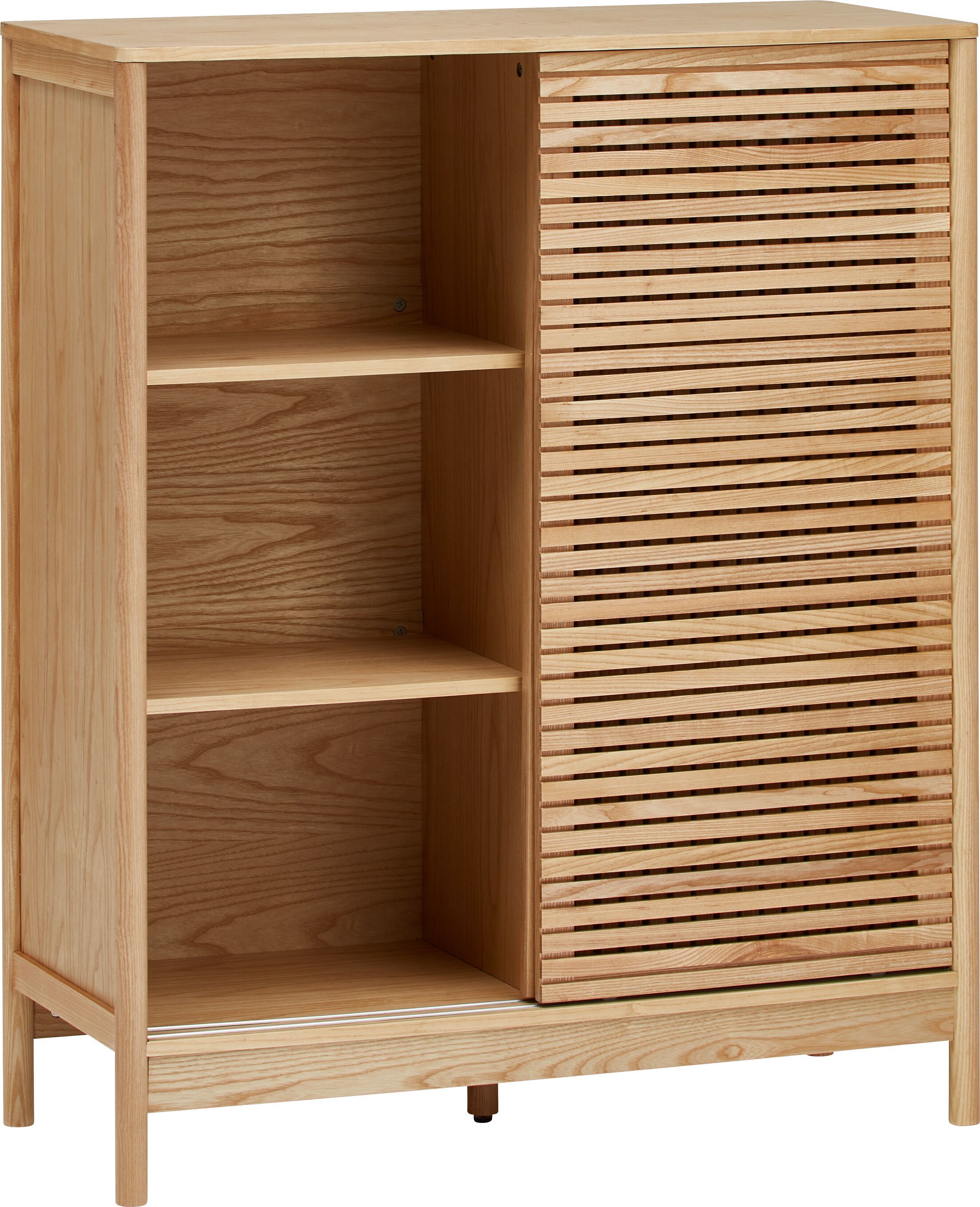FRANCOISE Kommode - Esche / B: 100.0 cm x T: 40.0 cm x H: 120.0 cm