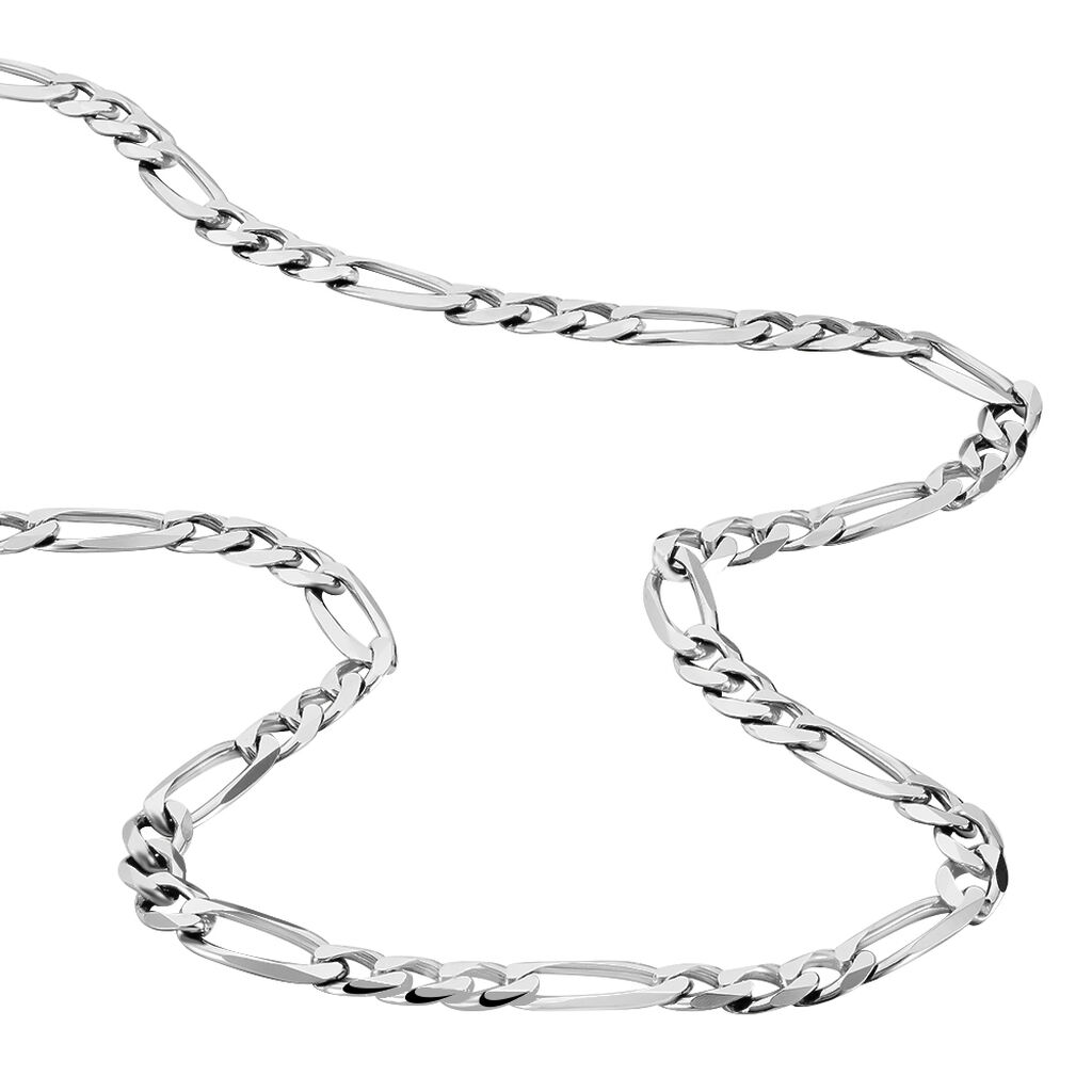 Chaîne Vivian Maille Alternee 1/3 Argent Blanc