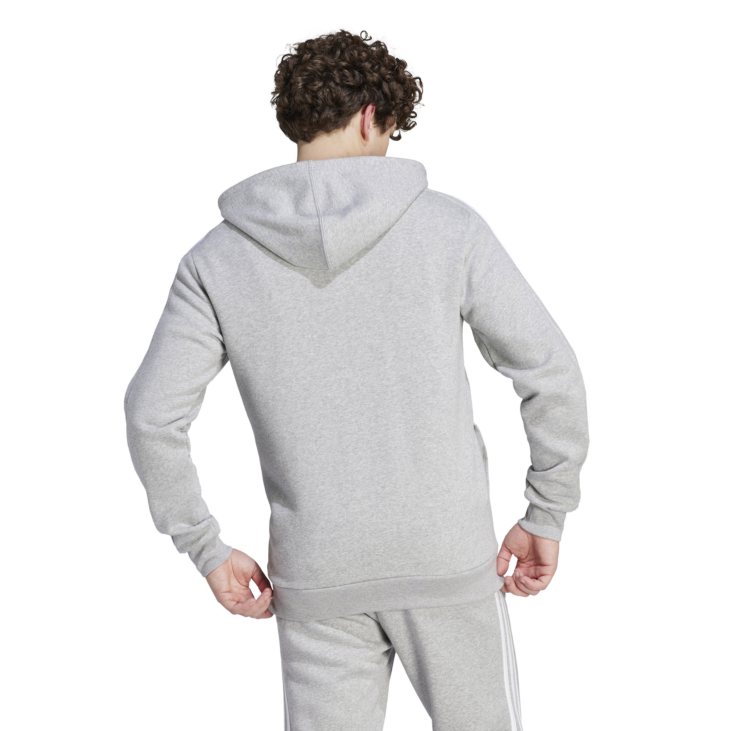 adidas  3 Stripes Fleece Hoodie