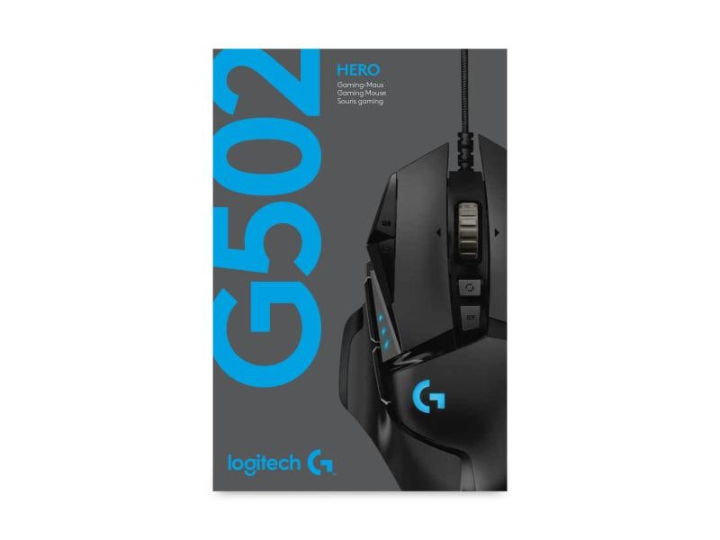 Logitech Gaming-Maus G502 HERO Hochpräzise Gaming-Maus mit justierbarem Handling und RGB-Beleuchtung