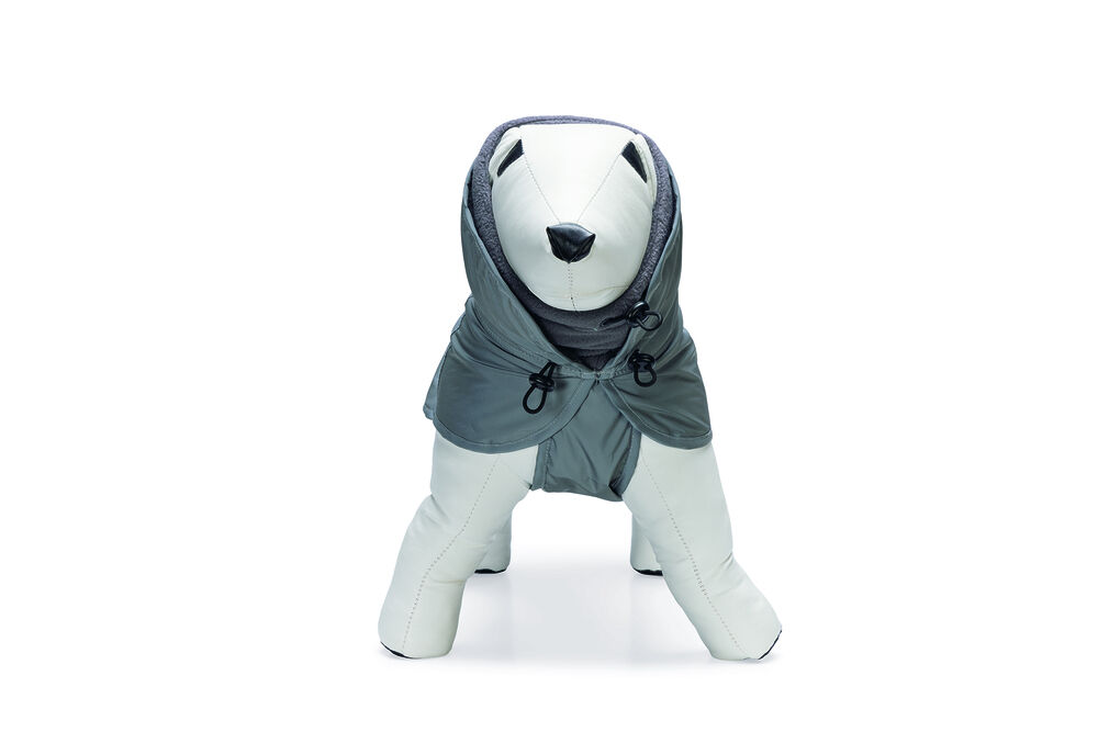 Beeztees Caro reflecterend - Honden regenjas - grijs - XS