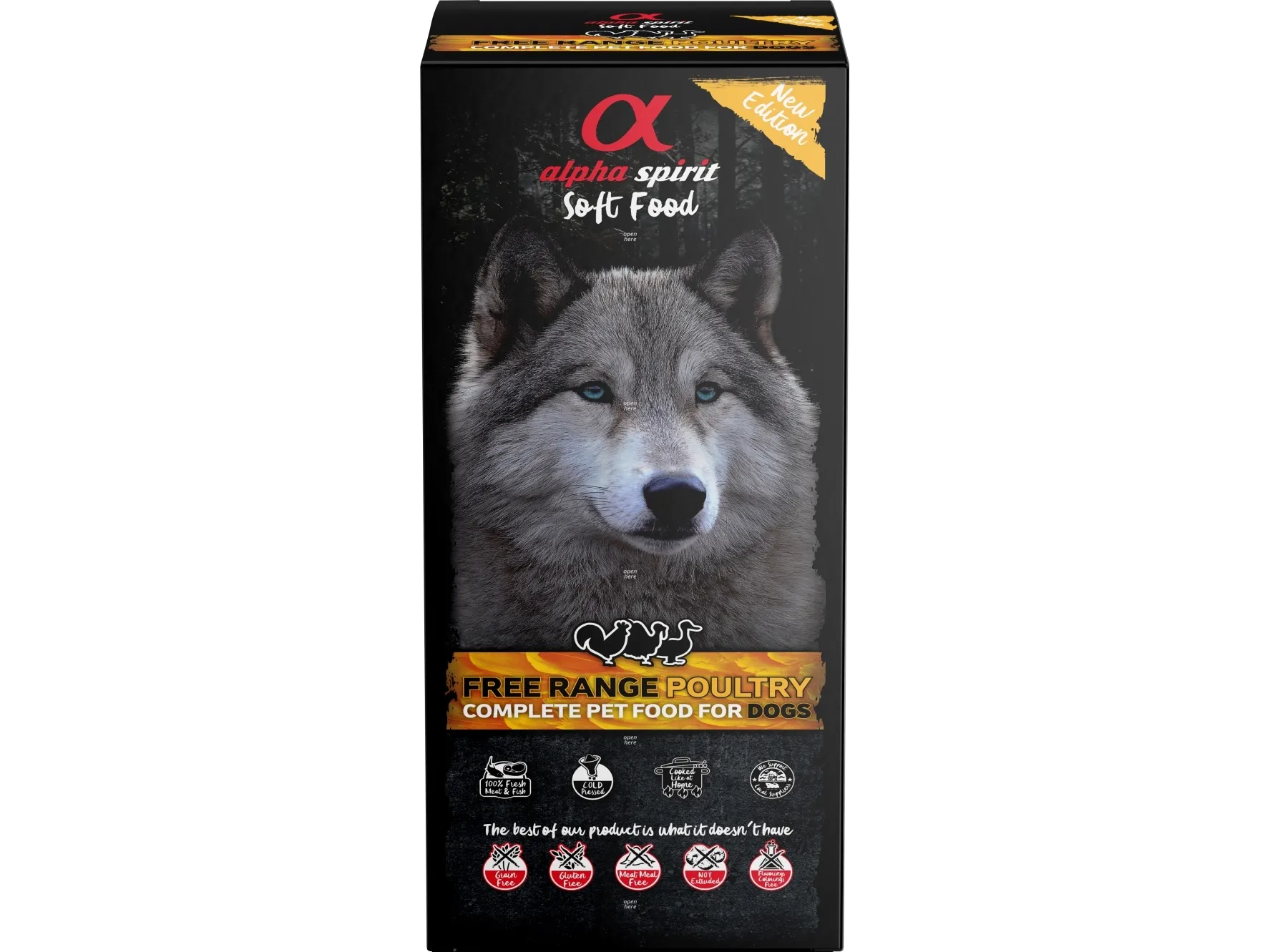 AlphaSpirit Alpha Spirit Semi-moist Fjerkræ, 9 kg (45x200g)