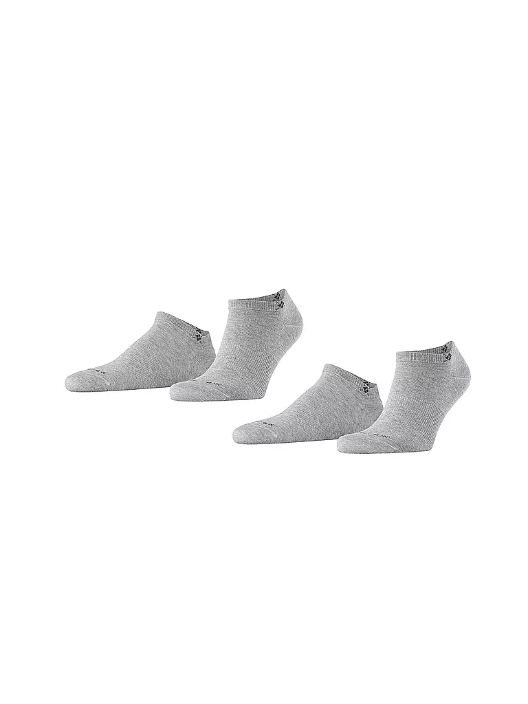 BURLINGTON Herren Sneaker Socken EVERYDAY 2-er Pkg. 40-46 light grey grau