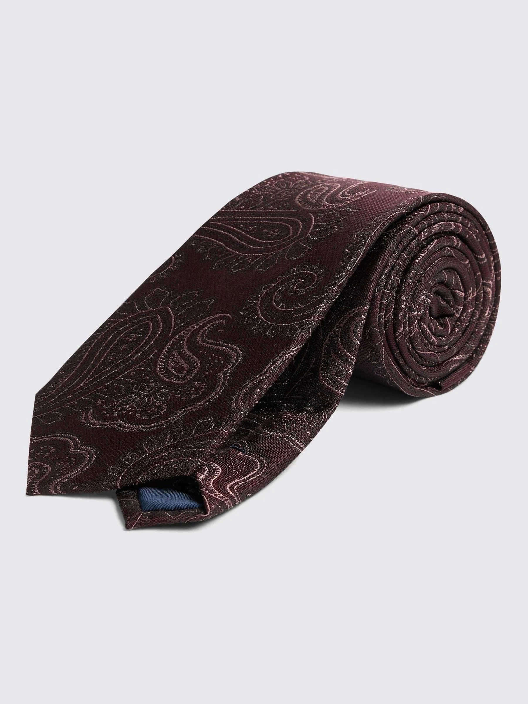 MOSS Shimmer Paisley Tie