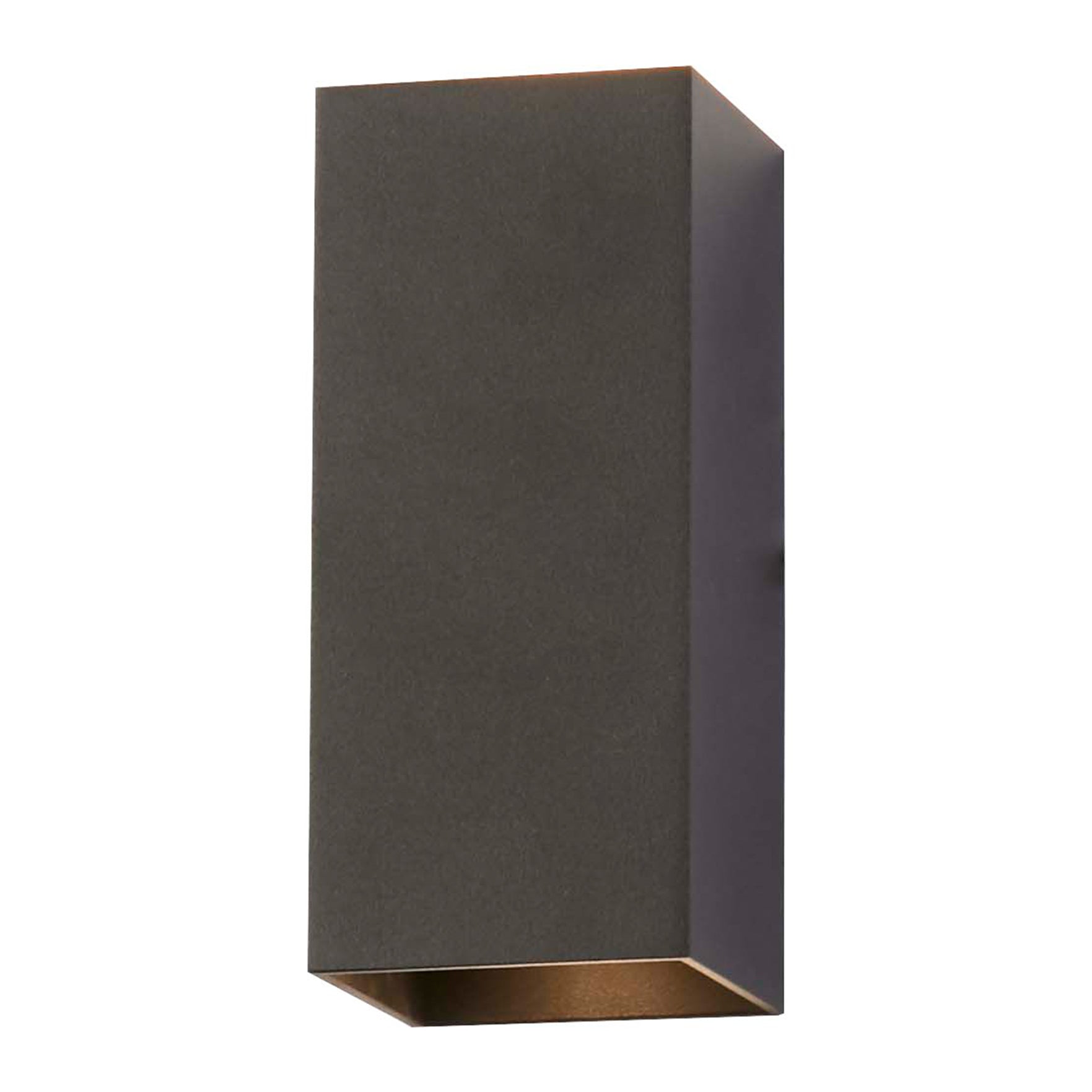 Searchlight Wall Wandlamp Vierkant - H 15,4 cm - Zwart