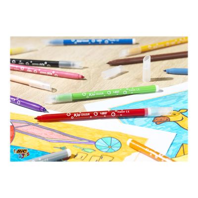 BIC Kids Couleur - 18 Feutres - 0.8 mm - couleurs assorties