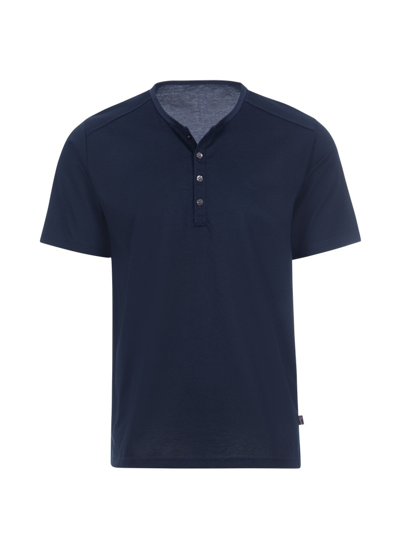 Trigema T-Shirt »TRIGEMA T-Shirt mit Knopfleiste DELUXE Baumwolle«, 1 Stk.