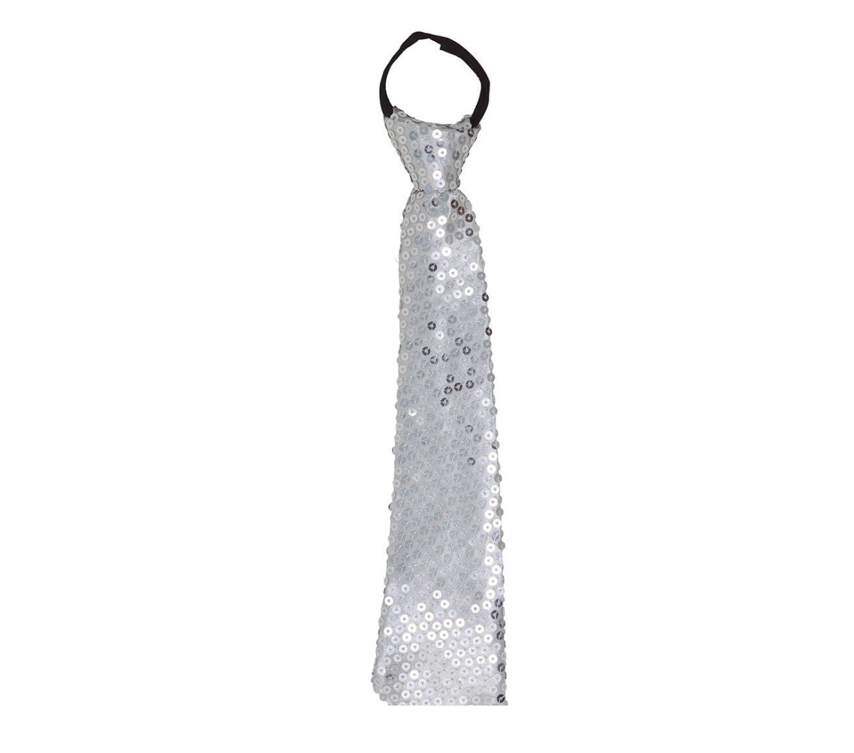 Zilveren Stropdas Glitter Paillet