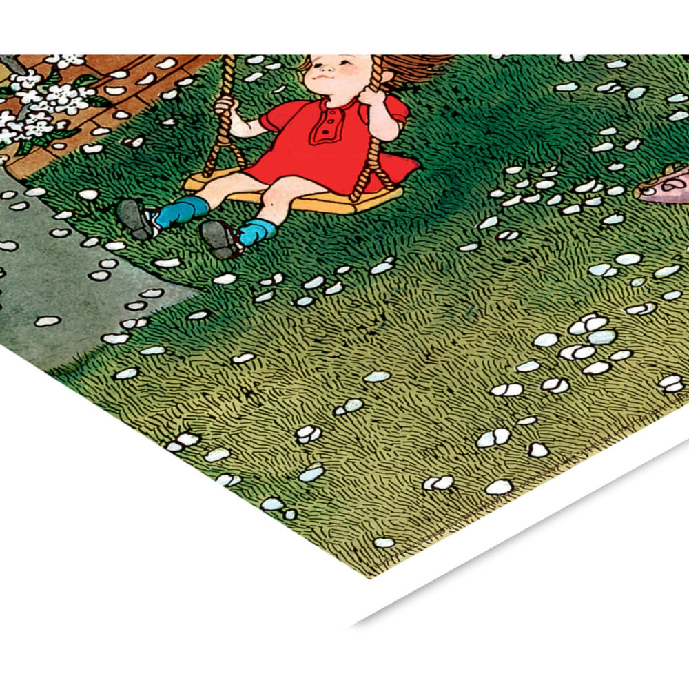 Køb Poster & Frame Astrid Lindgren - Swing - Lotta On Troublemaker Street