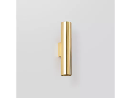 Appliques Lagos moderne en acier - 2 sources lumineuses - L.6 x H.30 cm - éclat doré