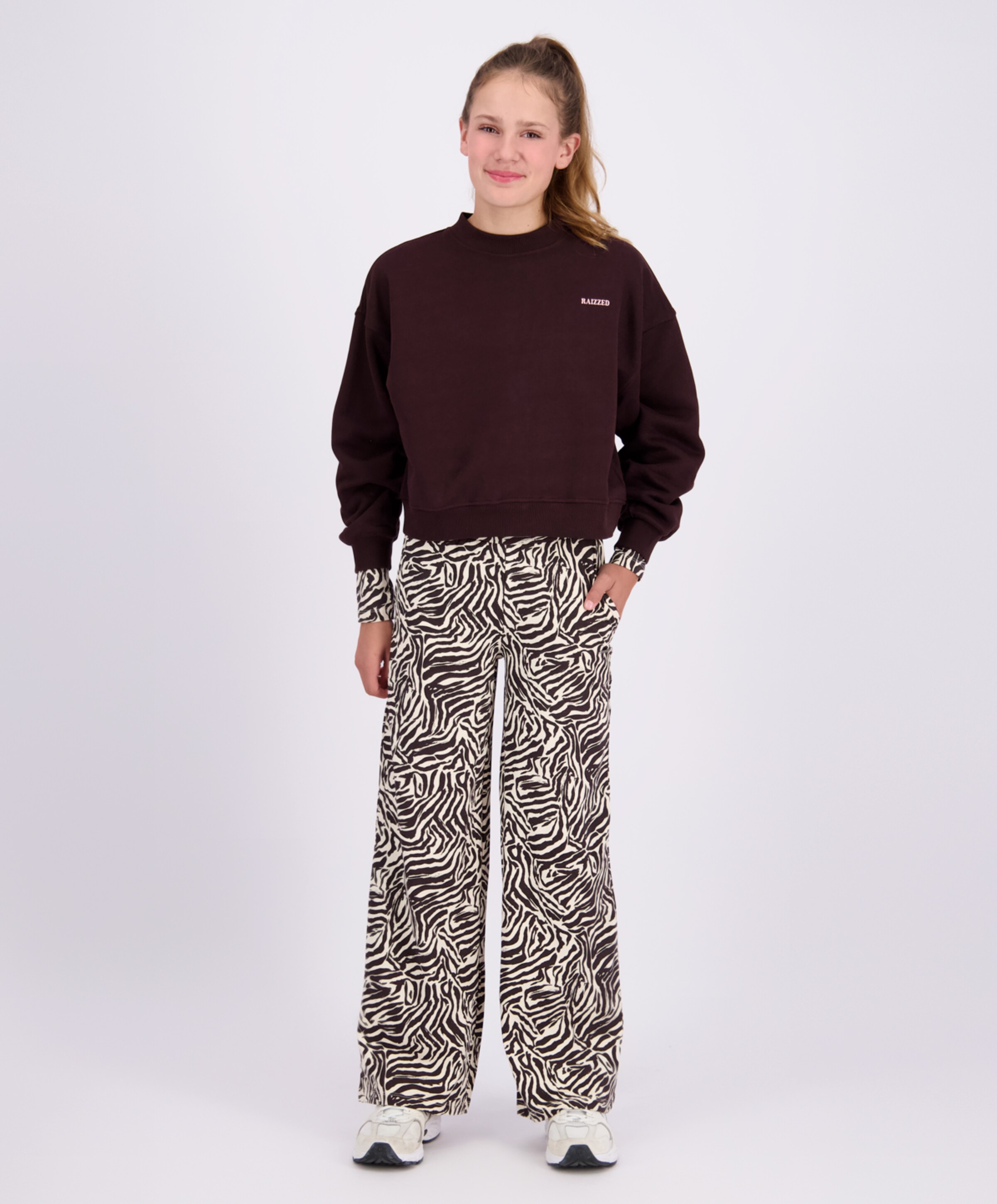 Raizzed Meisjes sweater bruin