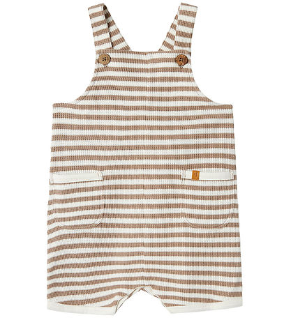 Lil' Atelier Latzhosen - NbmJonas - Mocha Baiser m. Struktur