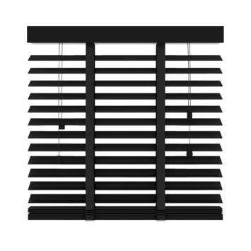 GAMMA houten jaloezie 50 mm matzwart (kleurnr. 947) 80x180 cm (bxh)