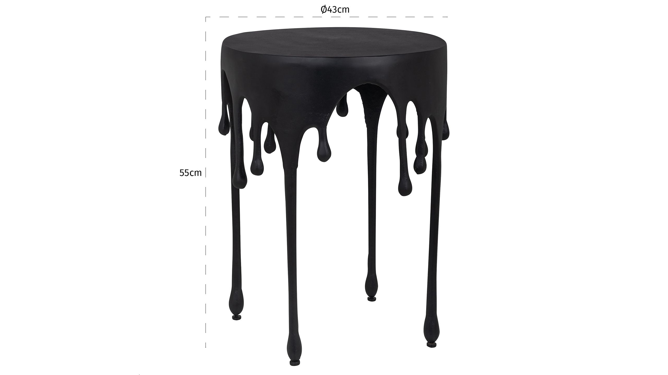Bijzettafel 211193 Laila B43 x D43 x H55 cm
