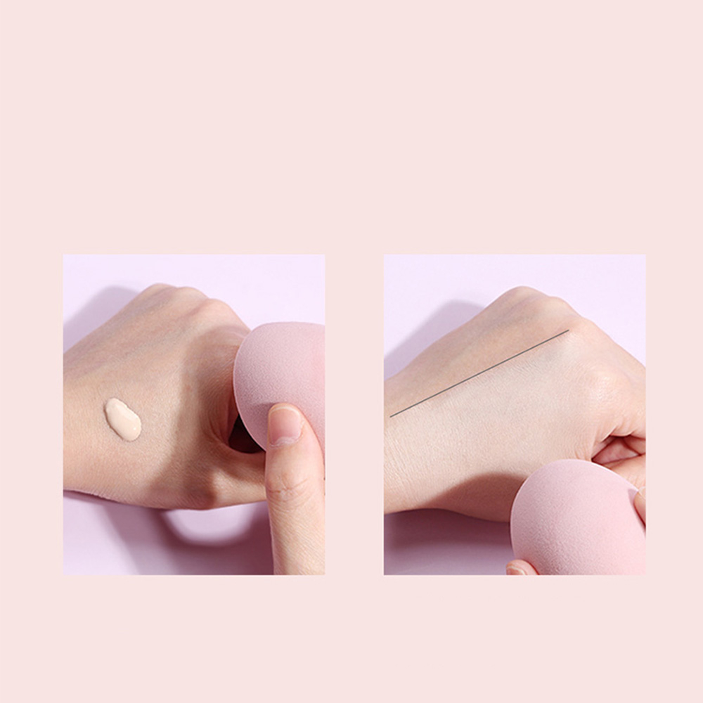 (4er Set) Make Up Beauty Blender Weiche Kosmetikschwämme mit Aufbewahrungsbox - Lila