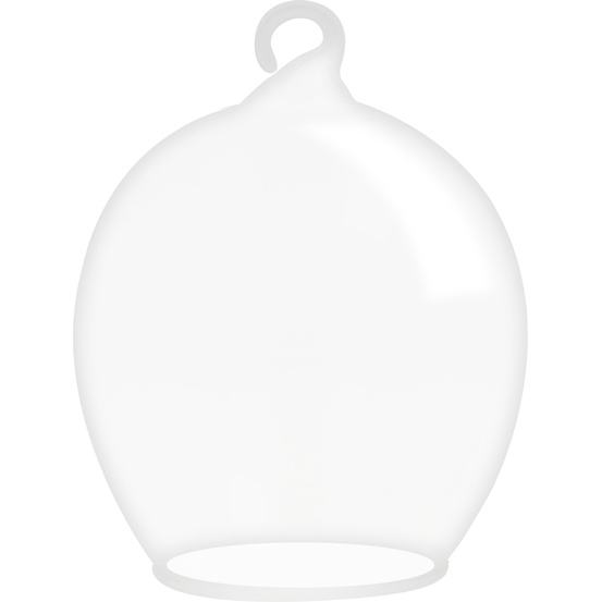 Set de 2 boules en verre à suspendre