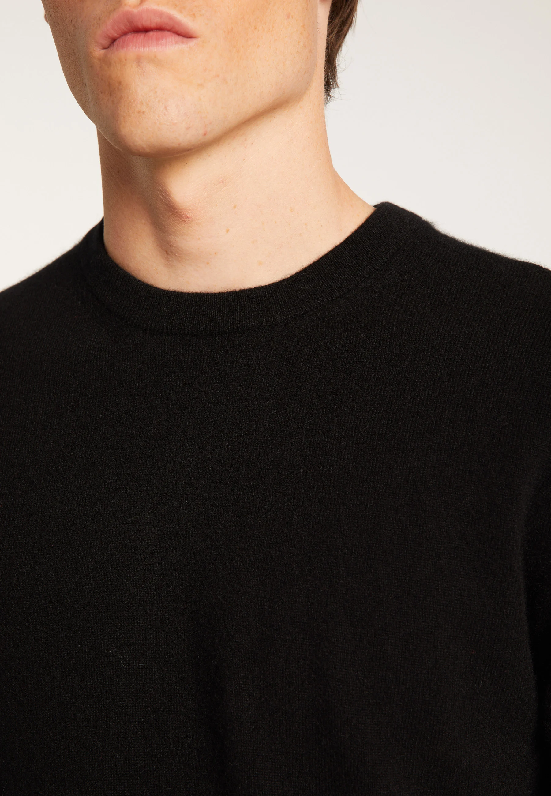 EVAINAH24 - Pull col rond en cachemire | Noir
