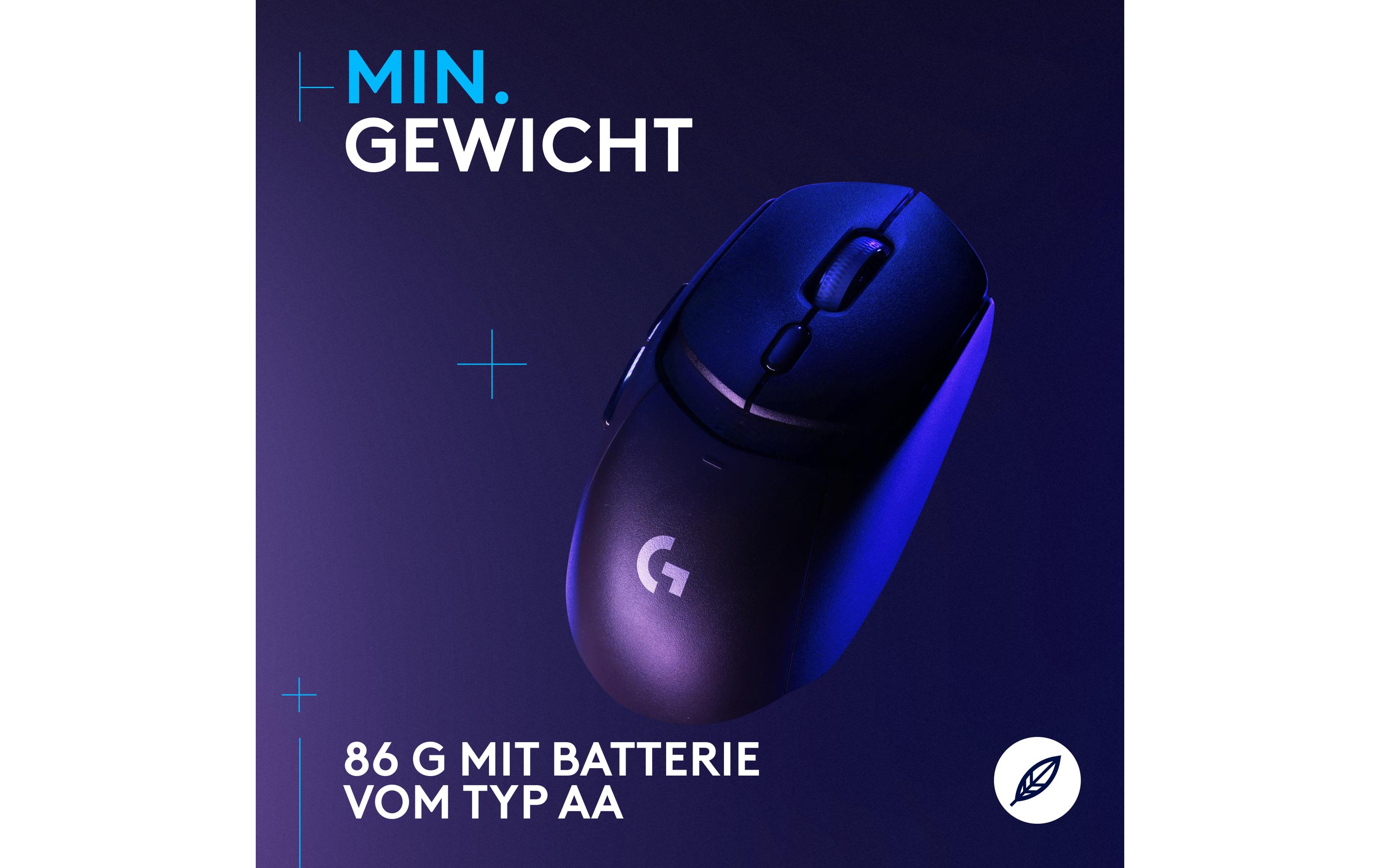 Gaming-Maus G309 Lightspeed SchwarzKabellose Gaming-Maus mit Lightspeed Wireless und Bluetooth Verbindung