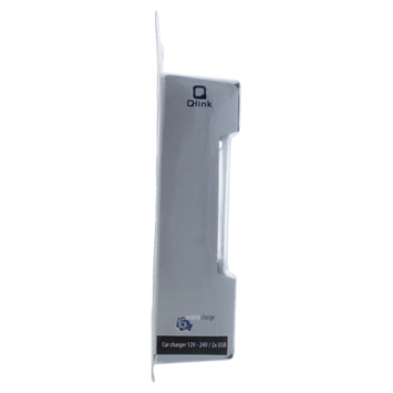 Q-Link Autolader 12V met 2 USB-A zwart