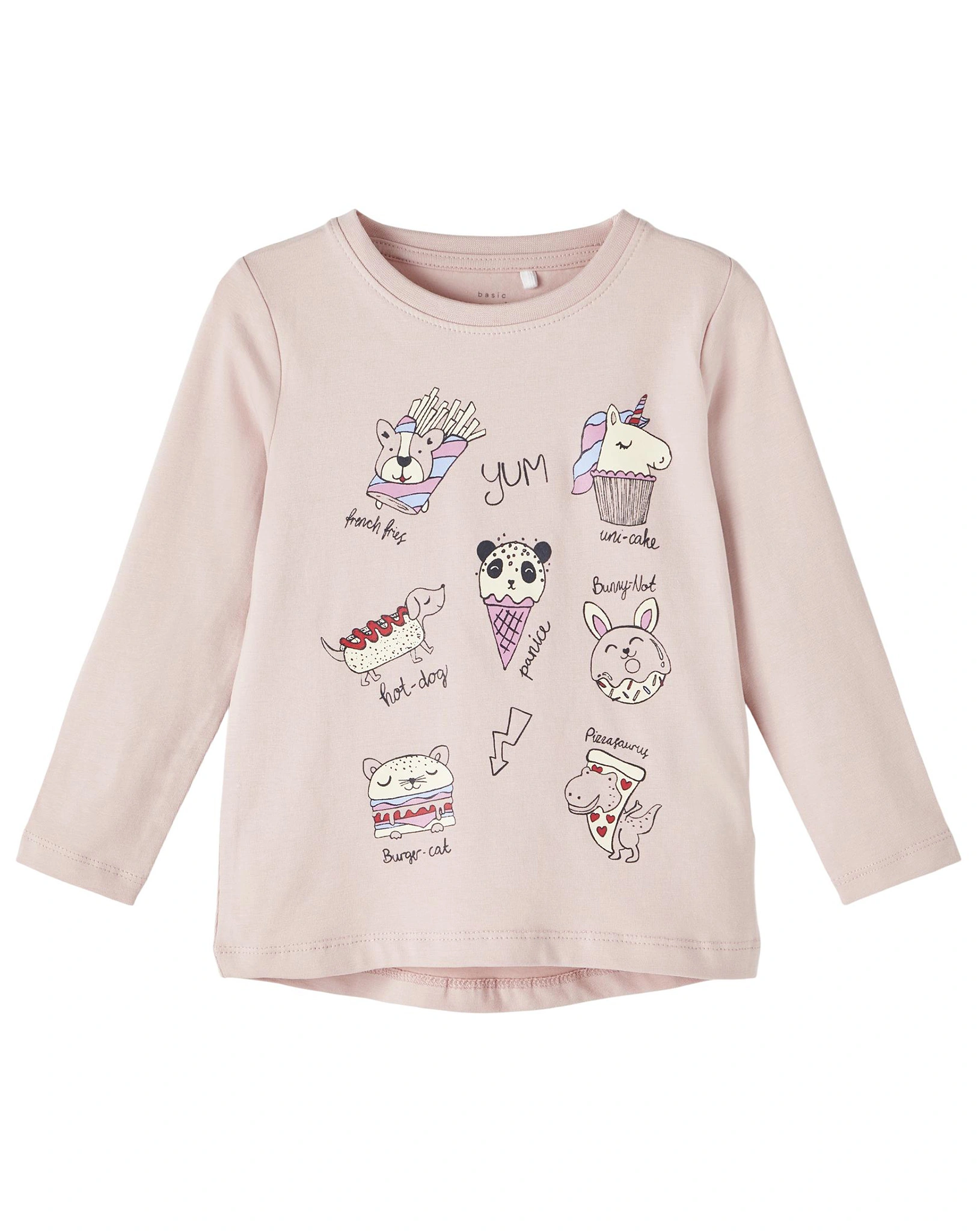 Langarmshirt NMFVIX - HOT DOG in burnished lilac