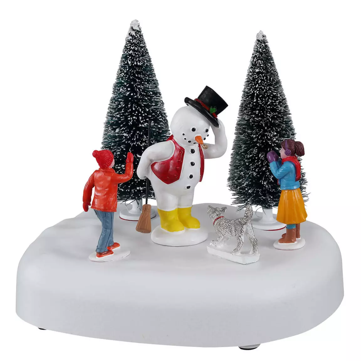 Personnages Lemax à piles Bonjour Frosty animé