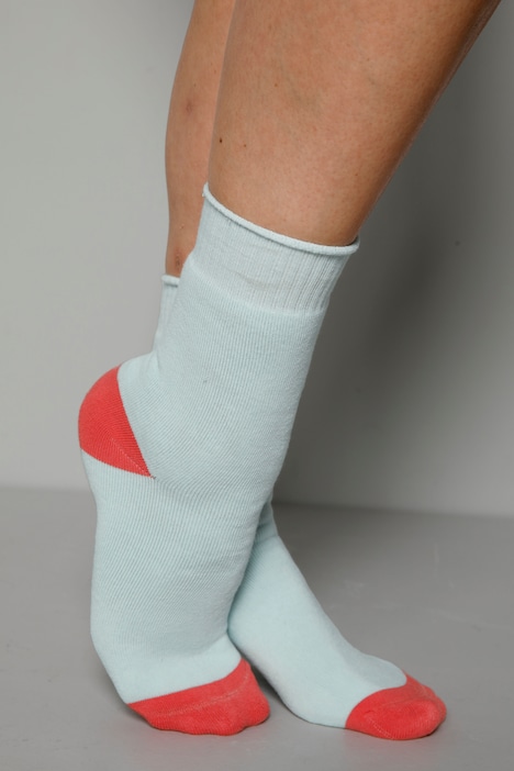Socken, 2er-Pack, zweifarbig, bis Gr. 43-46