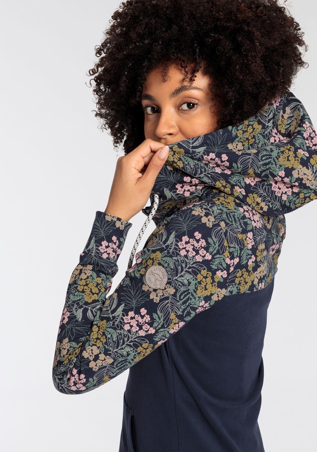 KangaROOS Kapuzensweatjacke , mit Blumenprint