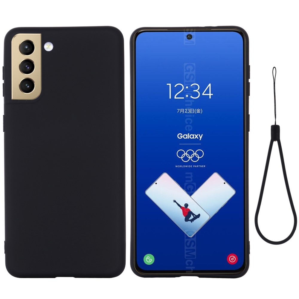 Samsung Galaxy S21 FE 5G Silikon Case Hülle - Schwarz