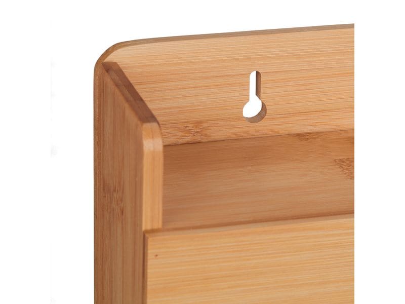 relaxdays Folienschneider Natur Wandrollenhalter