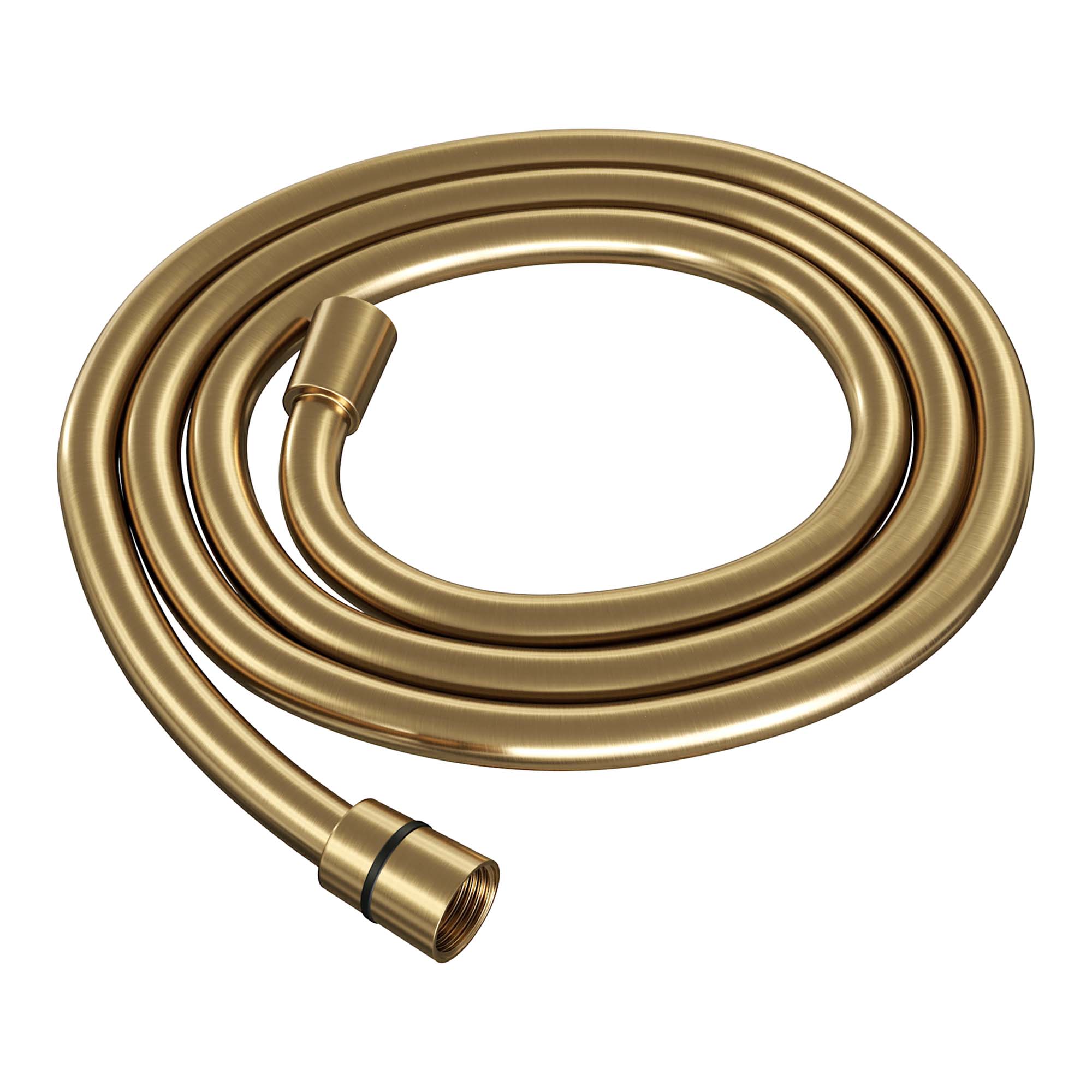Brauer Gold Carving thermostatische badkraan met wandhouder en 3 standen handdouche geborsteld messing PVD