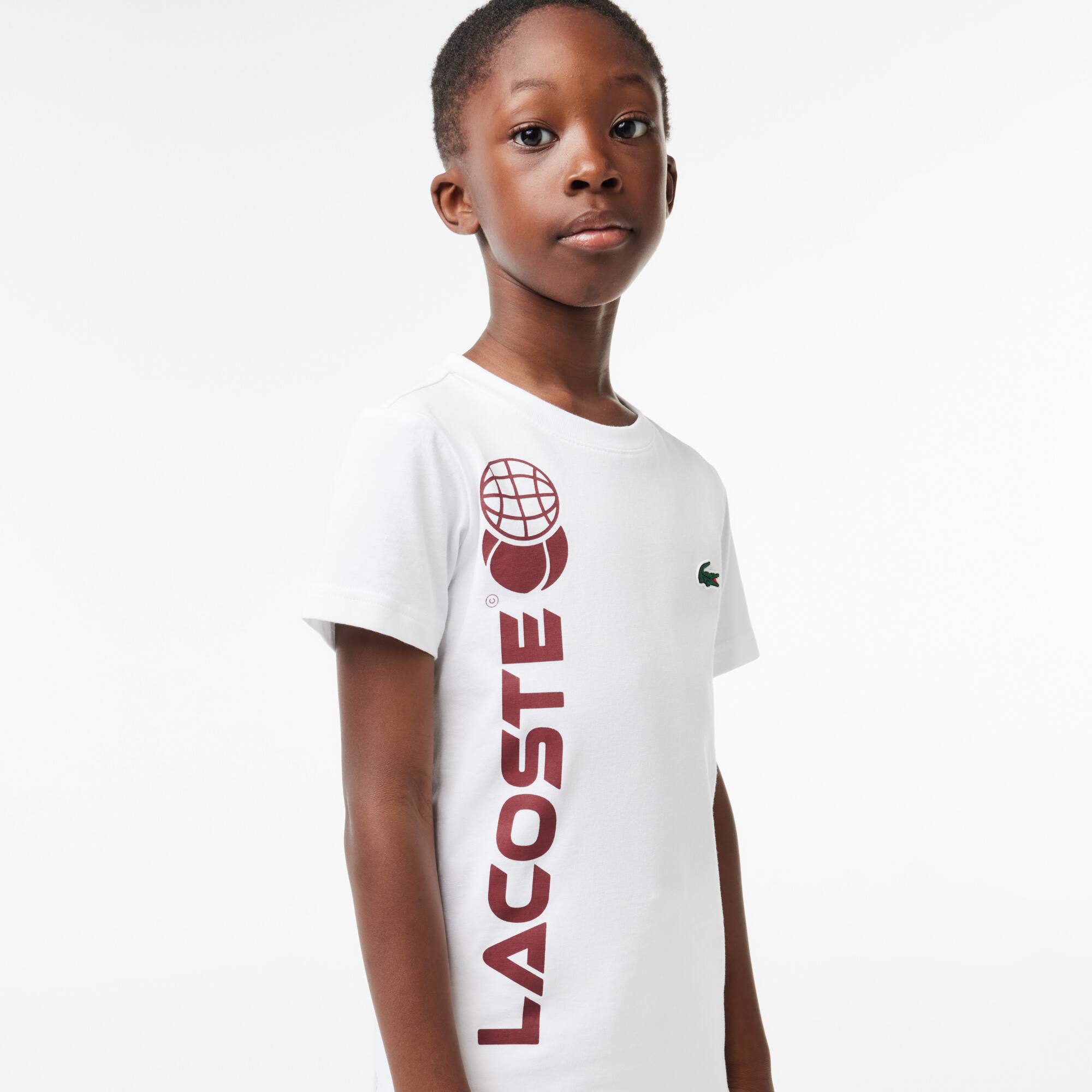 T-shirt Lacoste Tennis en jersey de coton T-Shirts & Chemises - Blanc - Lacoste - Garçon