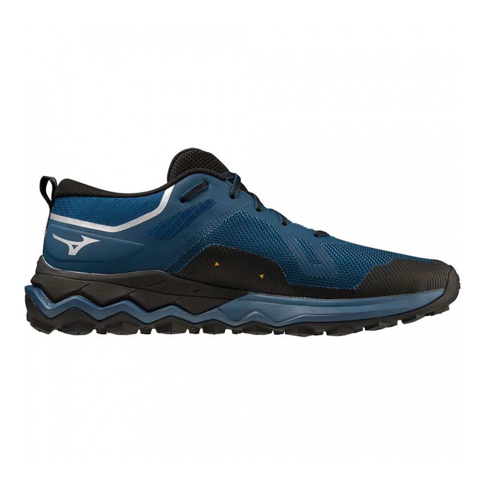 Mizuno WAVE IBUKI 4 GTX - Chaussures trail Homme blue opal/black/zinnia