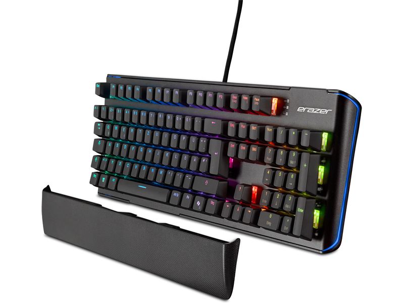 Erazer Gaming-Tastatur Supporter X20 Gaming-Keyboard mit mechanischen Tasten und einstellbarer RGB-Hintergrundbeleuchtung