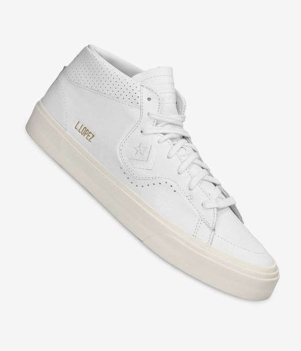 Converse CONS Louie Lopez Pro Mono Leather Schuh (white white egret)