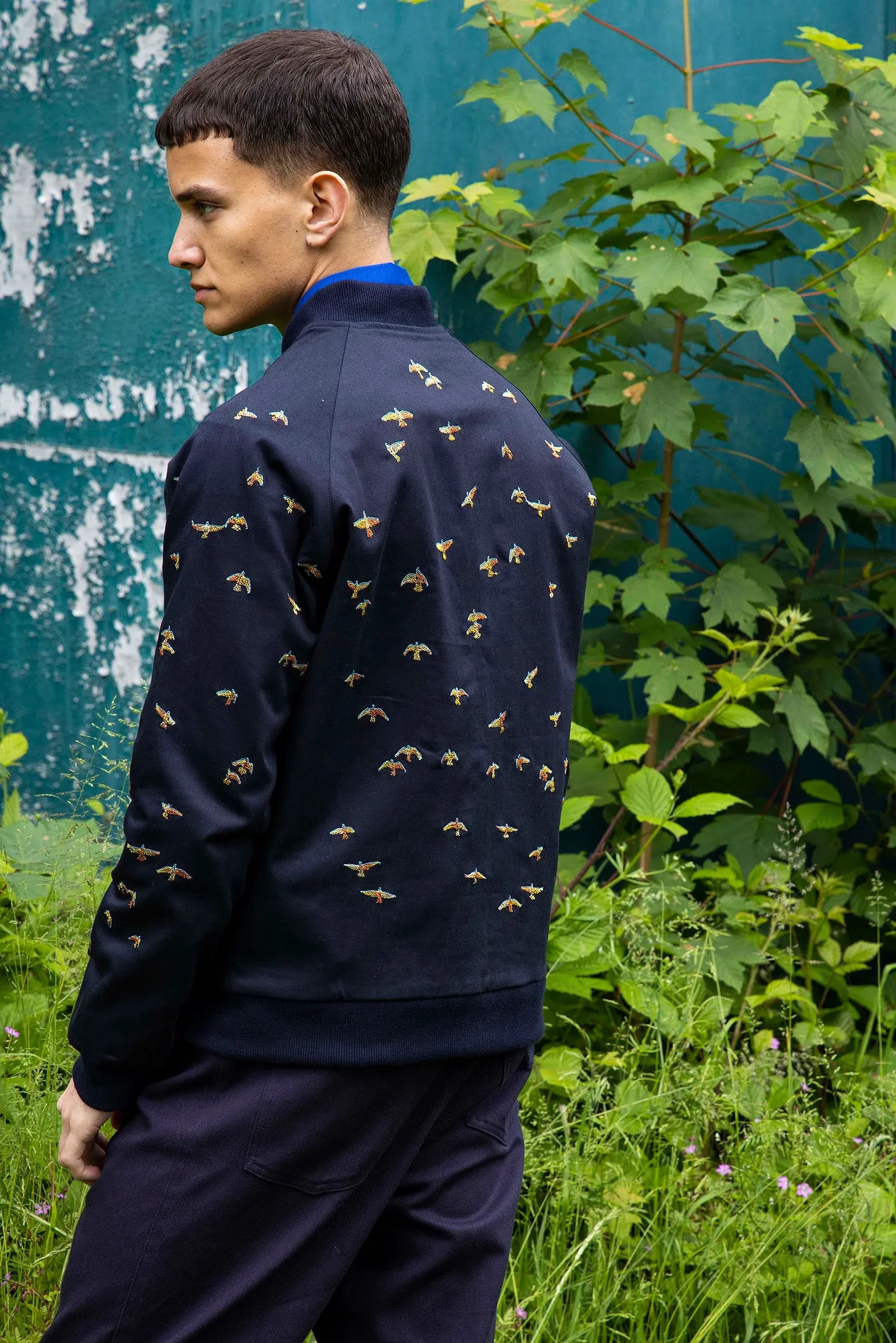 Blouson teddy avec broderie oiseaux Misericordia