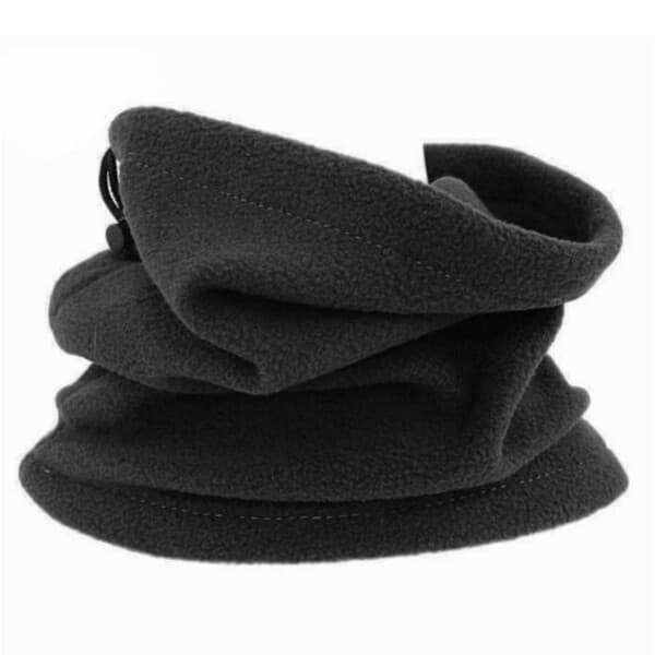 Fleece Tubscarf skjerf ansiktsmaske bandana svart