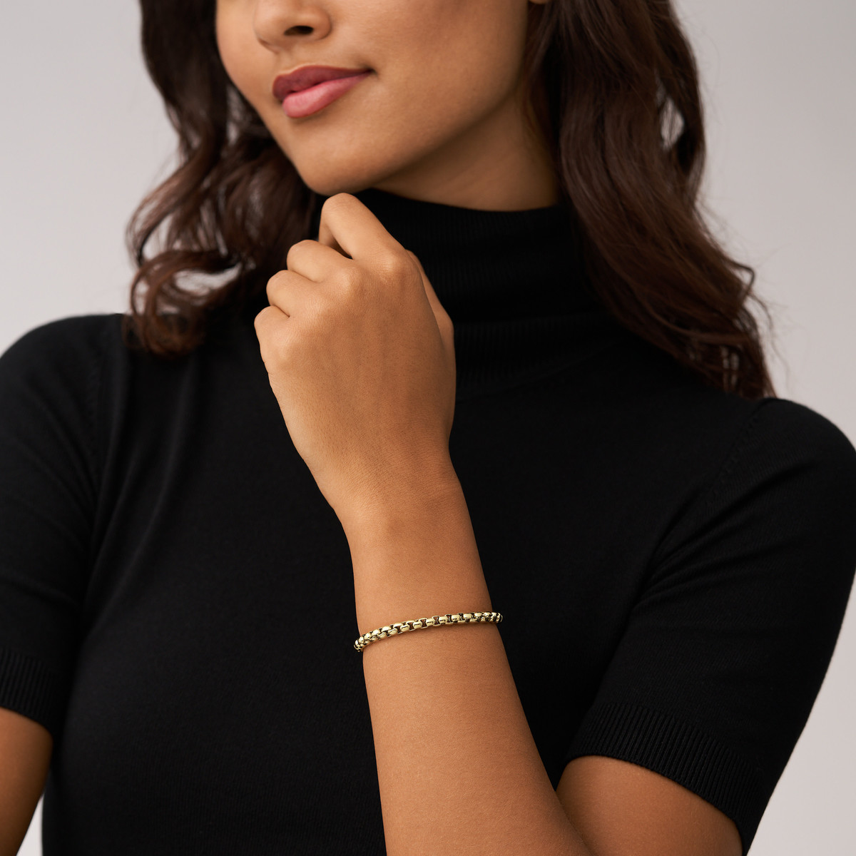 Bracelet FOSSIL acier inoxydable doré