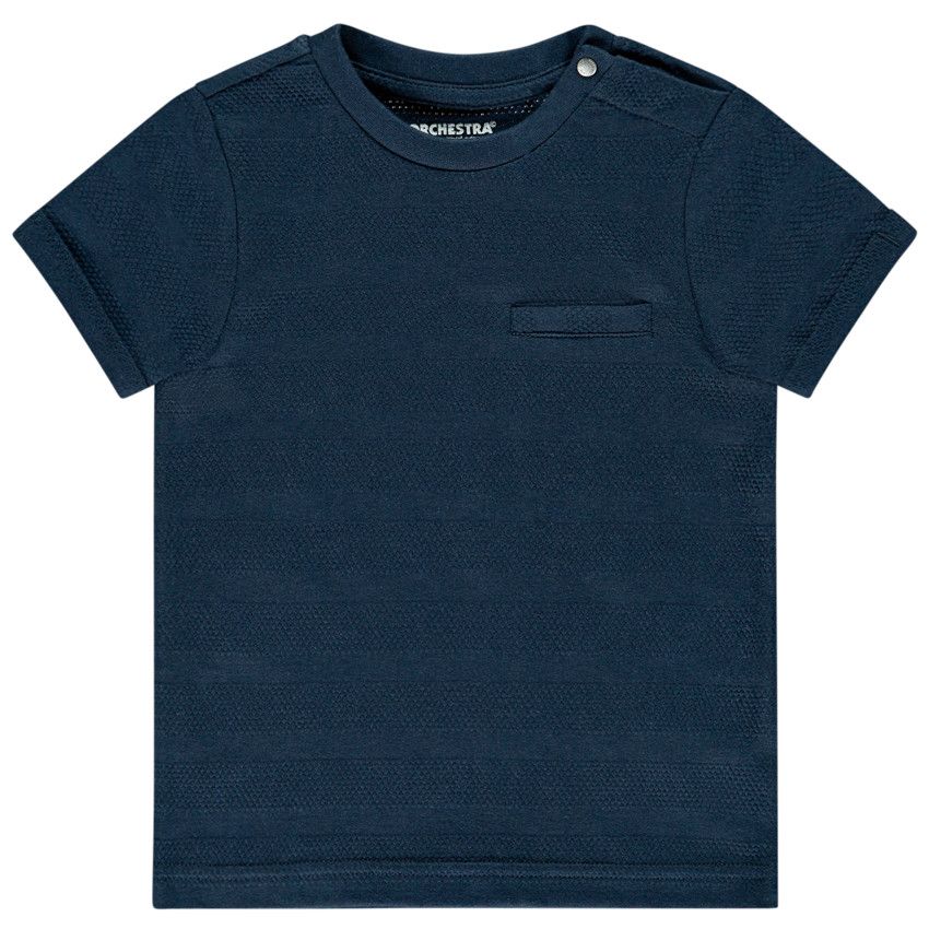 T-Shirt manches courtes pour bébé garçon - Bleu marine