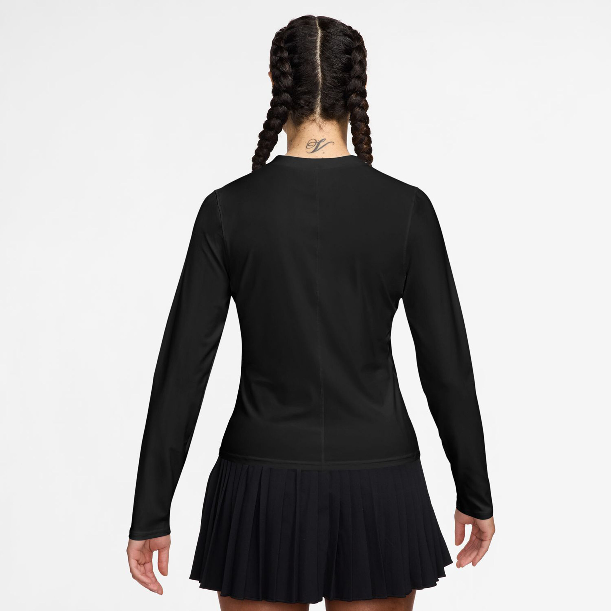 Nike Court Dri-Fit Advantage Haut Manches Longues Femmes - Noir , Noir