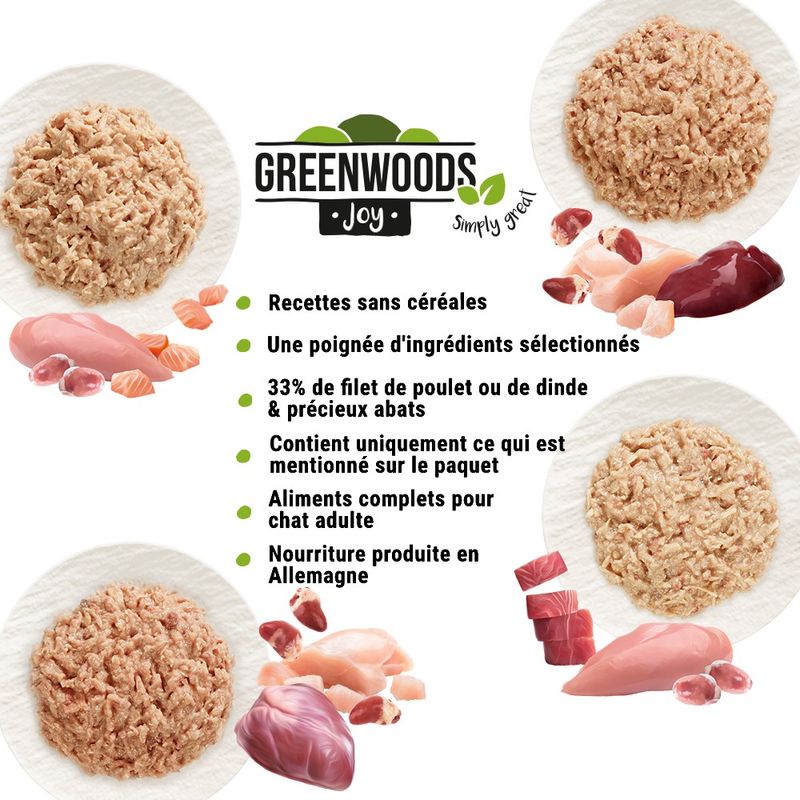 Lot mixte Greenwoods Joy 6 x 85 g