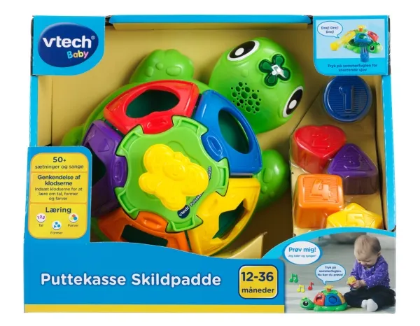 Vtech Baby Puttekasse Skildpadde DK