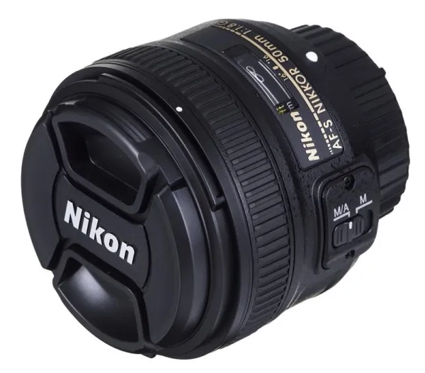 Nikon AF-S NIKKOR 50mm f/1.8G, SLR, 7/6, standard objektiv, Nikon, Sort, 7.2 cm