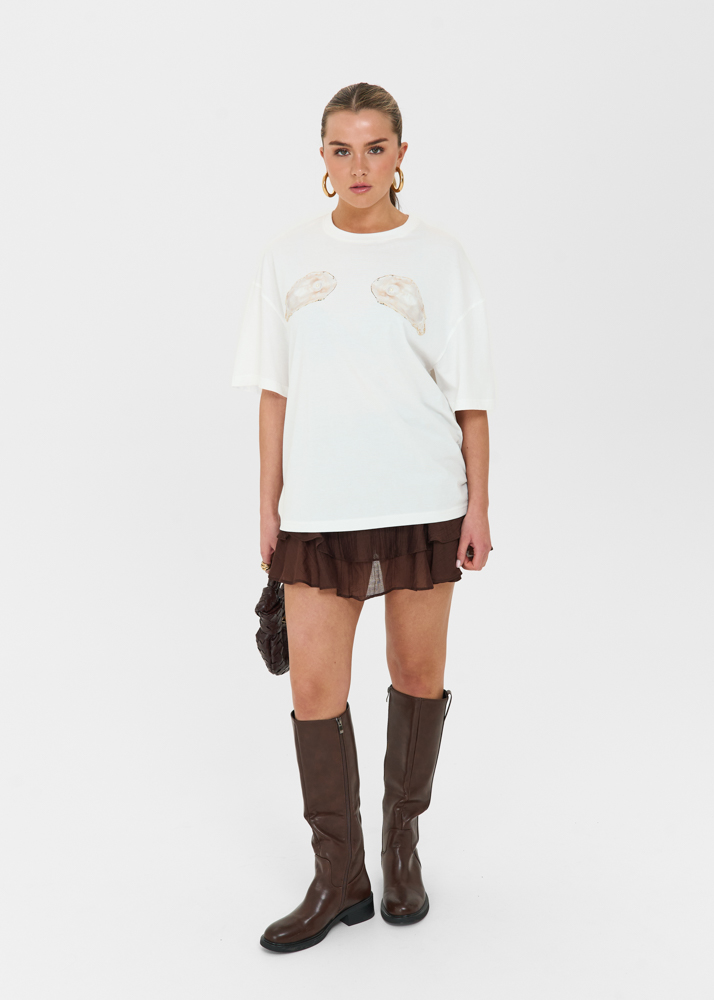 Oyster t-shirt wit