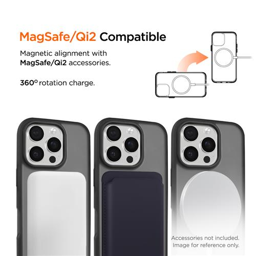 iPhone 16 Pro MagSafe Blizzard Case GRS Schutzhülle aus Recycelten Materialien (EGCA00828) - Schwarz