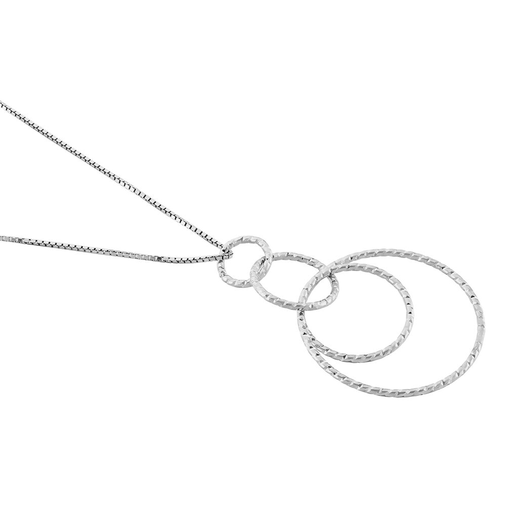 Collier Flaura Argent Blanc