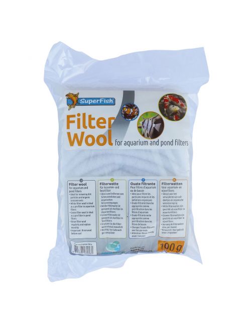 Superfish Filterwatten - Filtermateriaal - 100 g Wit