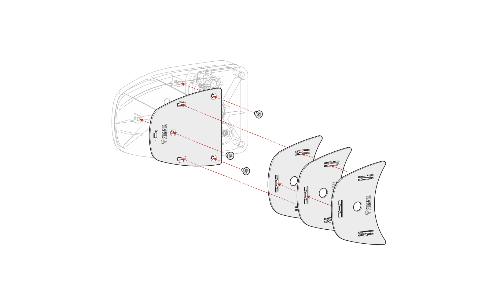Fiamma Kit Spacer Safe Door ab 2017 Montagekit für Fiamma Safe Door weiß