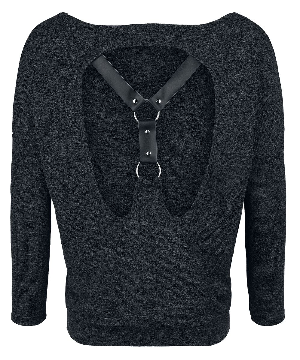 Haut Avec Harnais dans le Dos | Rock Rebel by EMP T-shirt manches longues